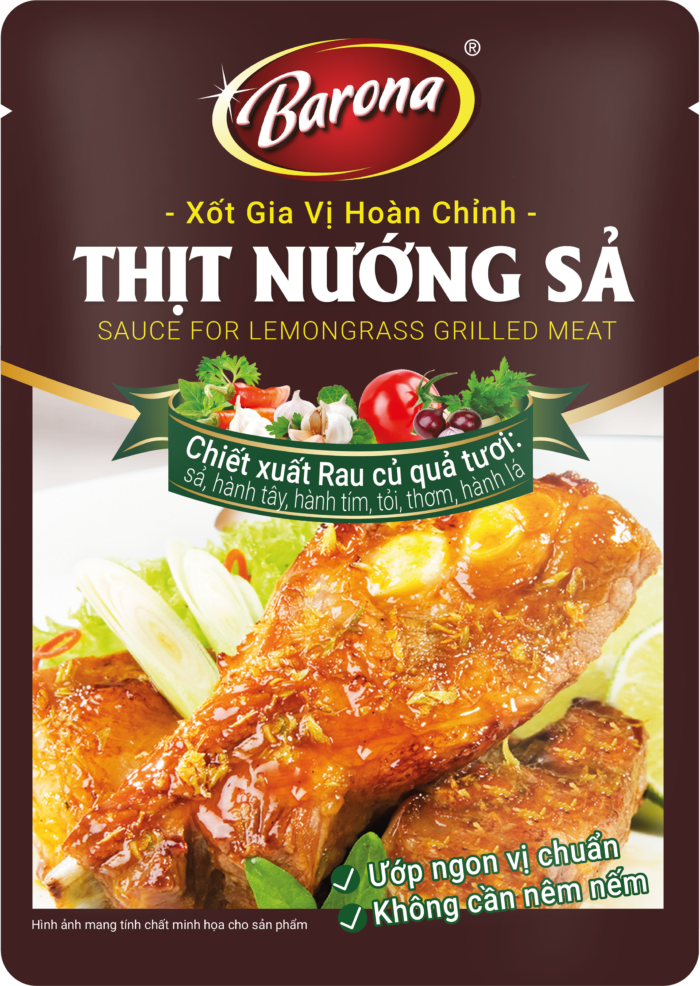 Xốt Gia Vị Hoàn Chỉnh Barona - Thịt Nướng Sả 80Gi